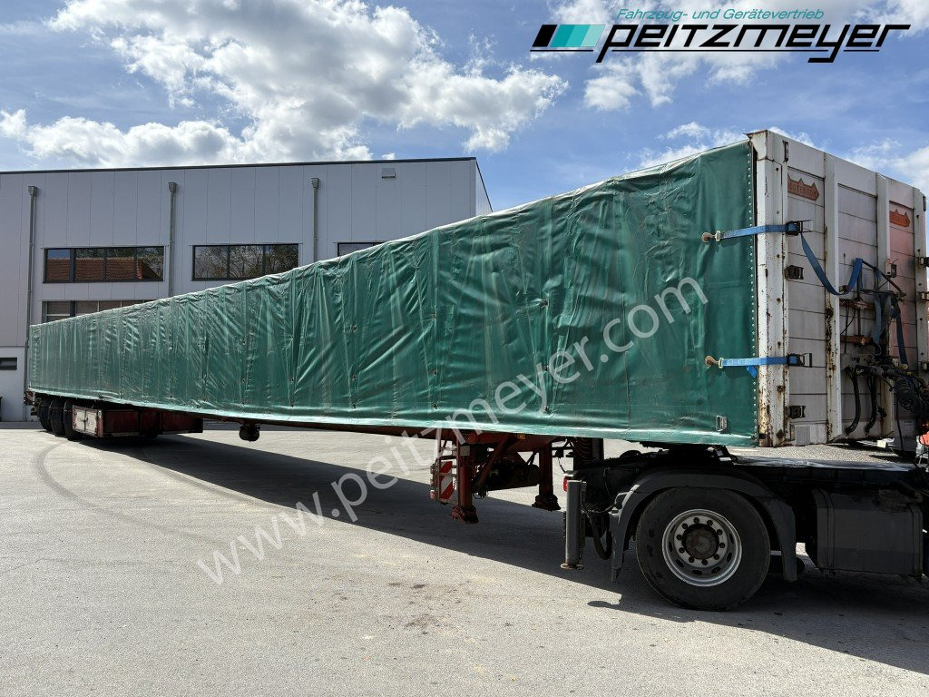 NOOTEBOOM ( NL ) Pritschenauflieger ausziehbar OVB-48-03V hydr. gelenkt Fernsteuerung, 26,35 m unter Plane - Semirimorchio centinato: foto 4 NOOTEBOOM ( NL ) Pritschenauflieger ausziehbar OVB-48-03V hydr. gelenkt Fernsteuerung, 26,35 m unter Plane - Semirimorchio centinato: foto 4