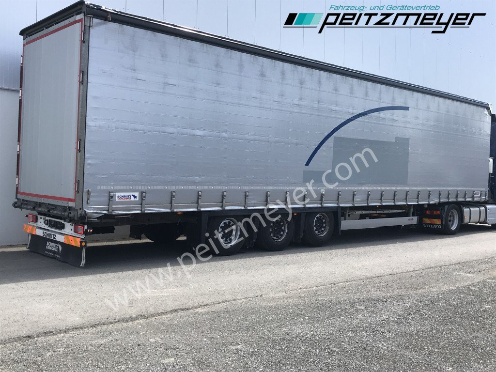 SCHMITZ 3 Achs Pritschenauflieger SCS 24/L-13.62 Mega, Power-Curtain Jumbo, Edscha, RSAB, - Semirimorchio centinato: foto 1 SCHMITZ 3 Achs Pritschenauflieger SCS 24/L-13.62 Mega, Power-Curtain Jumbo, Edscha, RSAB, - Semirimorchio centinato: foto 1