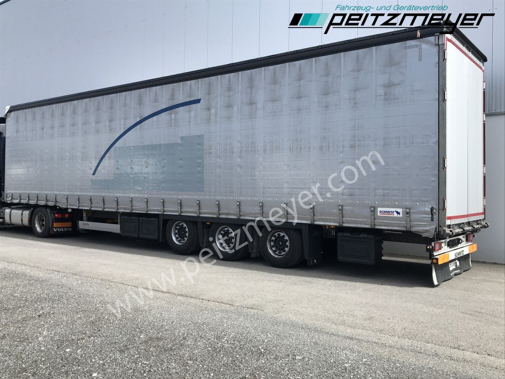 SCHMITZ 3 Achs Pritschenauflieger SCS 24/L-13.62 Mega, Power-Curtain Jumbo, Edscha, RSAB, - Semirimorchio centinato: foto 2 SCHMITZ 3 Achs Pritschenauflieger SCS 24/L-13.62 Mega, Power-Curtain Jumbo, Edscha, RSAB, - Semirimorchio centinato: foto 2