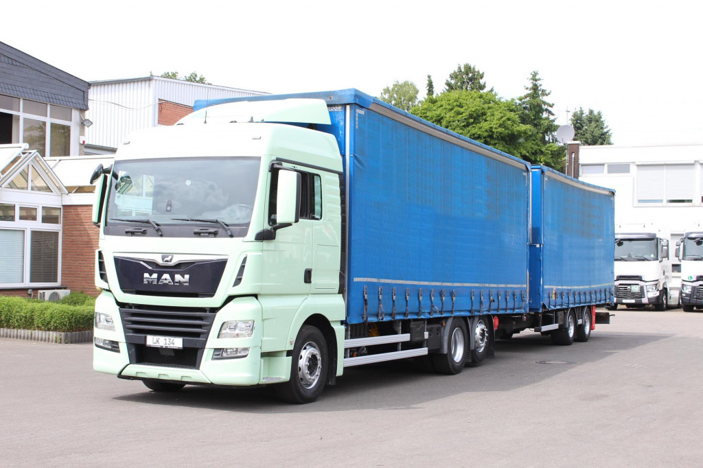 MAN TGX 26.460 Retarder Jumbo-Zug 120M3 Durchlade - Camion centinato: foto 1 MAN TGX 26.460 Retarder Jumbo-Zug 120M3 Durchlade - Camion centinato: foto 1