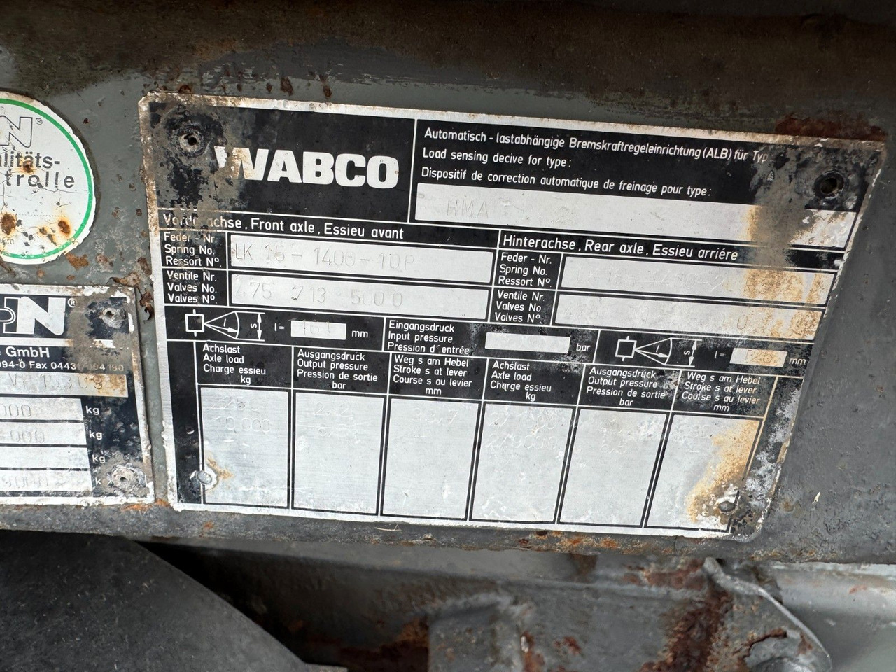 Rimorchio scarrabile/ Multibenna Hüffermann HMA 24.24 3- Achs-  Blattfederung: foto 10