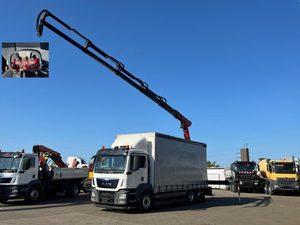 MAN TG-S 26.400 6x2-2 BL Pritsche Heckkran 5xhydr.Ausschub, Funk - Autocarro con pianale/ Cassone fisso, Camion con gru: foto 1 MAN TG-S 26.400 6x2-2 BL Pritsche Heckkran 5xhydr.Ausschub, Funk - Autocarro con pianale/ Cassone fisso, Camion con gru: foto 1