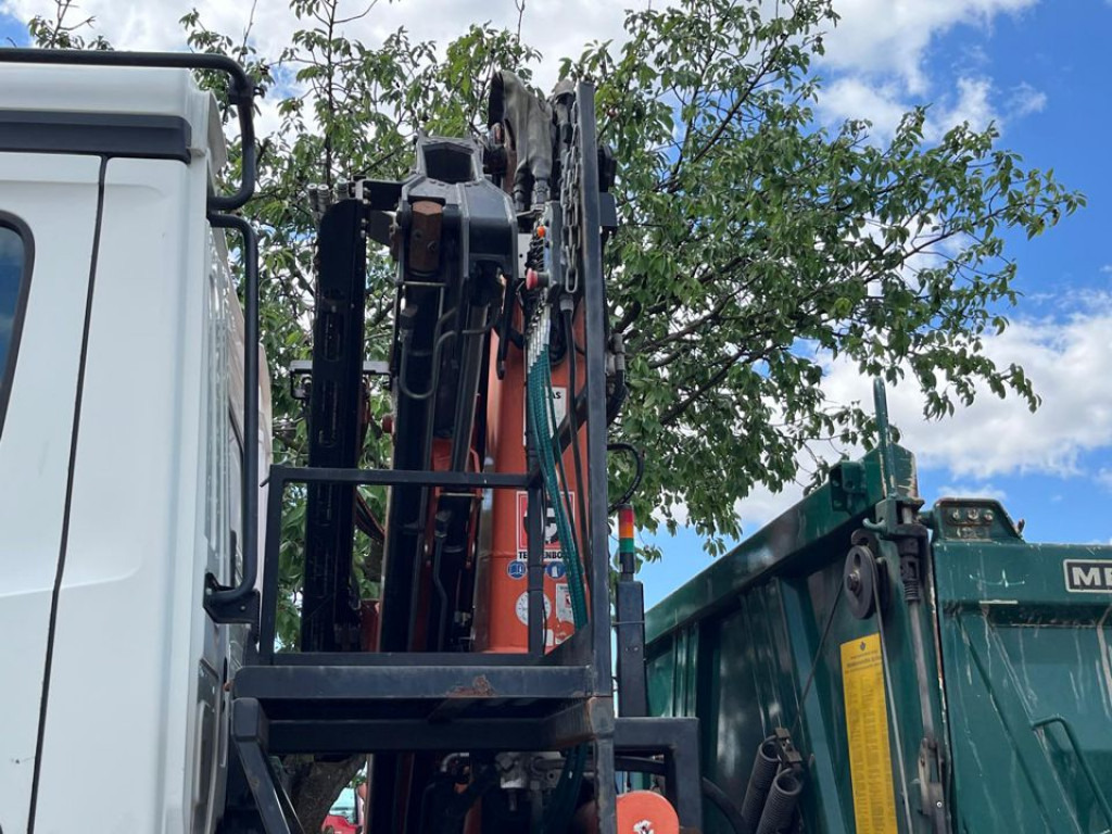 Autocarro ribaltabile, Camion con gru MERCEDES-BENZ Arocs 1835 K 2-Achs Kipper Kran Atlas 126.3: foto 7