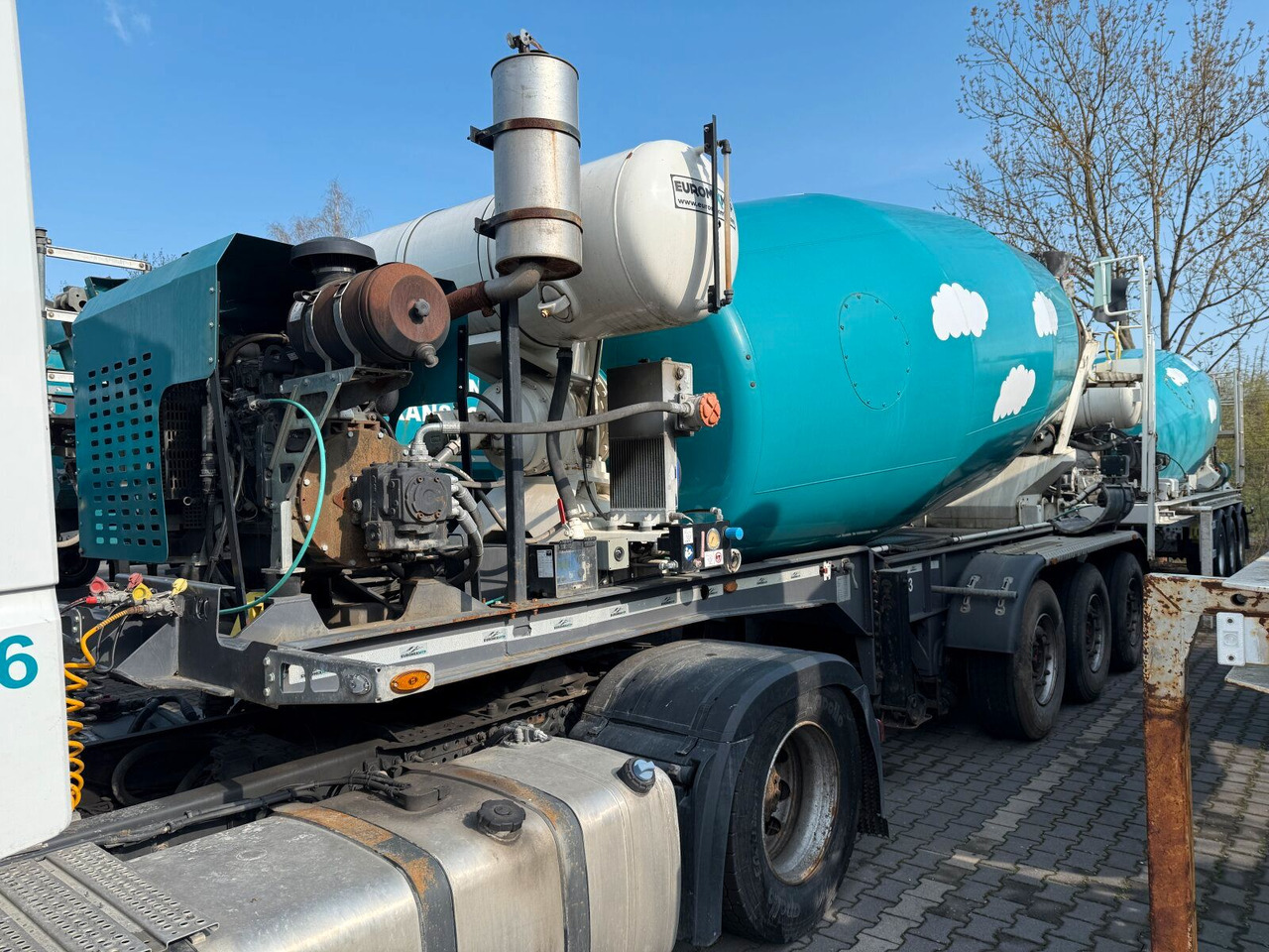 Betonmischer-Auflieger Euromix 12 m³ mit Motor - Autobetoniera: foto 1 Betonmischer-Auflieger Euromix 12 m³ mit Motor - Autobetoniera: foto 1