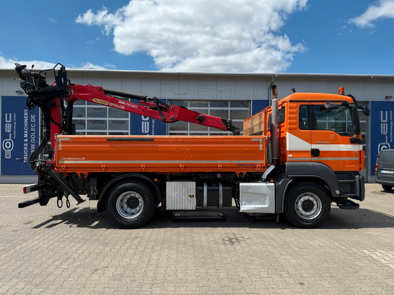 MAN TGS 18.400 4x2 Kipper Bordmatic Kran Palfinger - Autocarro ribaltabile, Camion con gru: foto 2 MAN TGS 18.400 4x2 Kipper Bordmatic Kran Palfinger - Autocarro ribaltabile, Camion con gru: foto 2
