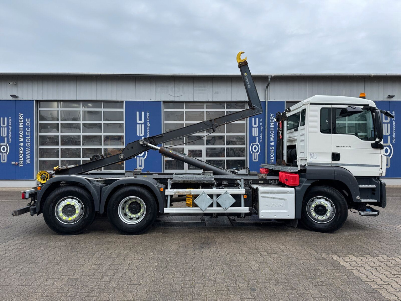 MAN TGS 26.400 6x2-4 Abrollkipper Lift-Lenkachse - Autocarro scarrabile, Camion con gru: foto 4 MAN TGS 26.400 6x2-4 Abrollkipper Lift-Lenkachse - Autocarro scarrabile, Camion con gru: foto 4