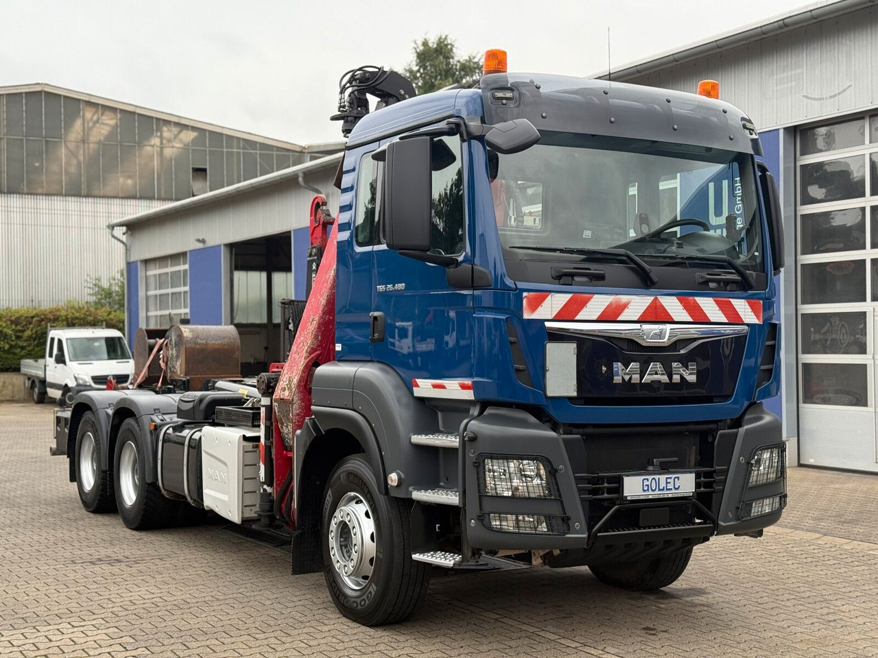 MAN TGS 28.480 6x4 Abrollkipper Kran Greifer 4,63 T - Camion con gru: foto 1 MAN TGS 28.480 6x4 Abrollkipper Kran Greifer 4,63 T - Camion con gru: foto 1