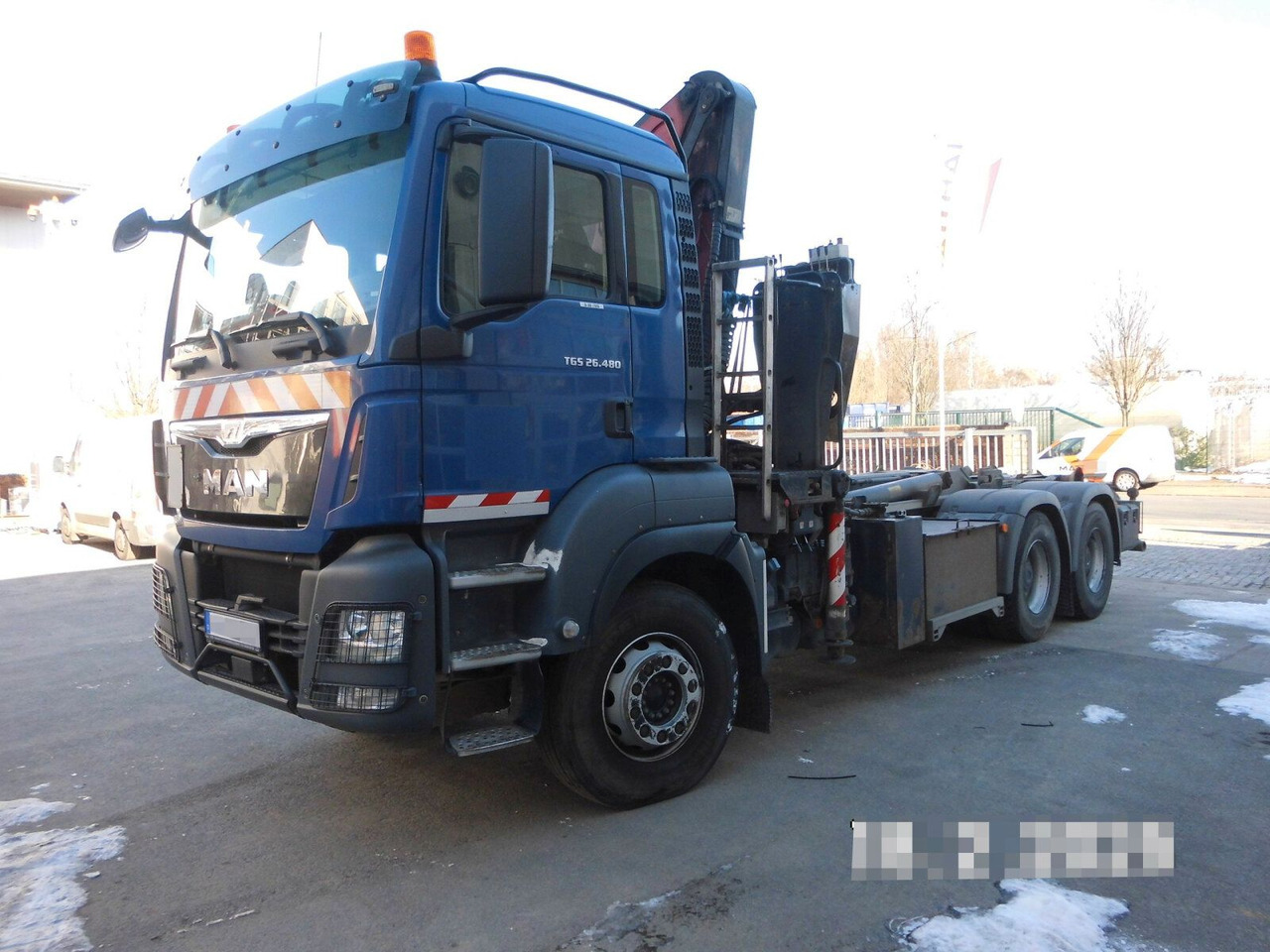 MAN TGS 28.480 6x4 Abrollkipper + Kran bis 4,63 T - Autocarro scarrabile, Camion con gru: foto 2 MAN TGS 28.480 6x4 Abrollkipper + Kran bis 4,63 T - Autocarro scarrabile, Camion con gru: foto 2