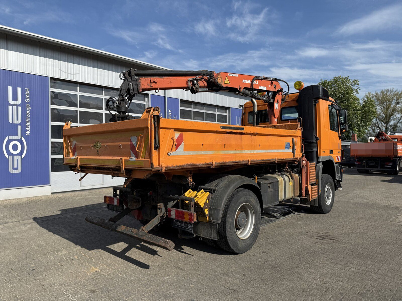 Mercedes-Benz ACTROS 2044 4x4 Kipper Kran ATLAS 65.2 A2L - Camion con gru: foto 3 Mercedes-Benz ACTROS 2044 4x4 Kipper Kran ATLAS 65.2 A2L - Camion con gru: foto 3