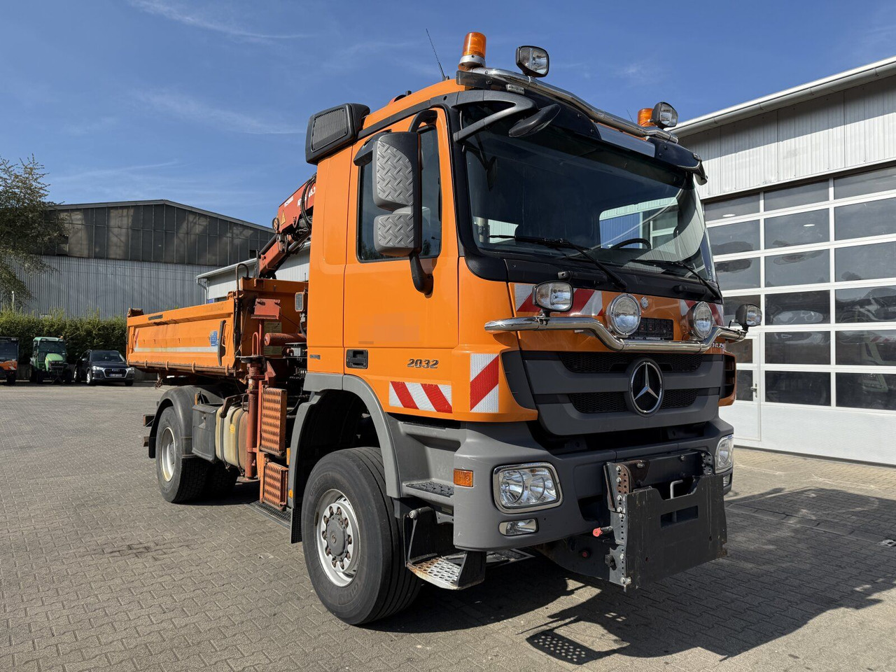Mercedes-Benz ACTROS 2044 4x4 Kipper Kran ATLAS 65.2 A2L - Autocarro ribaltabile, Camion con gru: foto 1 Mercedes-Benz ACTROS 2044 4x4 Kipper Kran ATLAS 65.2 A2L - Autocarro ribaltabile, Camion con gru: foto 1