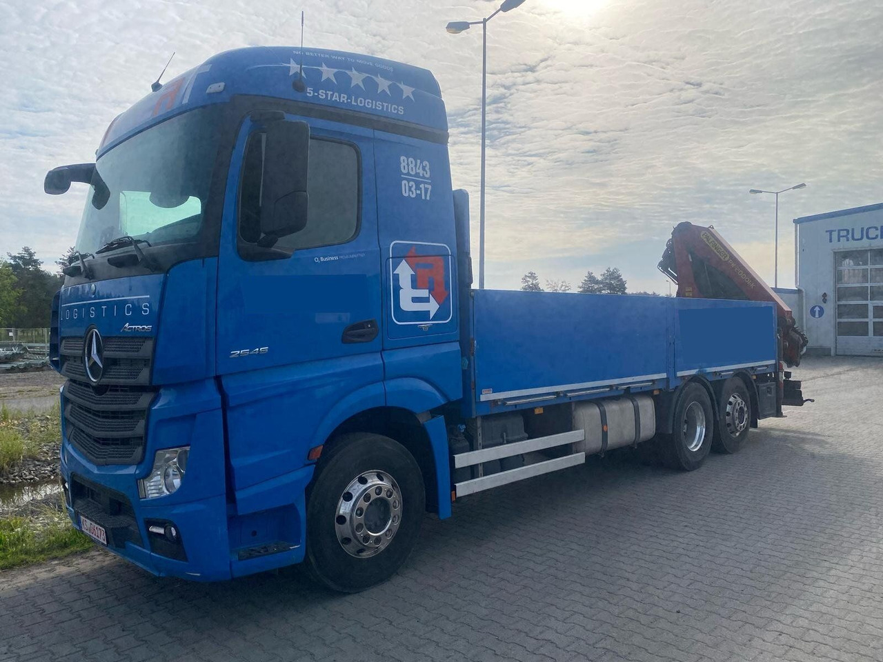Mercedes-Benz ACTROS 2545 6x2 Pritsch Kran Palfinger PK20001 - Camion con gru: foto 1 Mercedes-Benz ACTROS 2545 6x2 Pritsch Kran Palfinger PK20001 - Camion con gru: foto 1