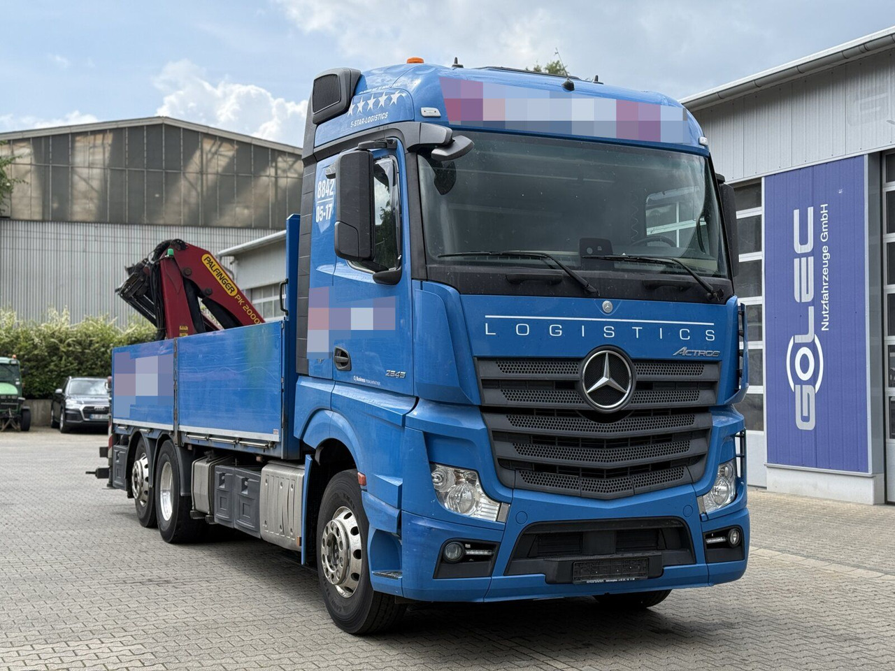 Mercedes-Benz ACTROS 2545 6x2 Pritsche Kran Palfinger PK20001K - Camion con gru: foto 1 Mercedes-Benz ACTROS 2545 6x2 Pritsche Kran Palfinger PK20001K - Camion con gru: foto 1