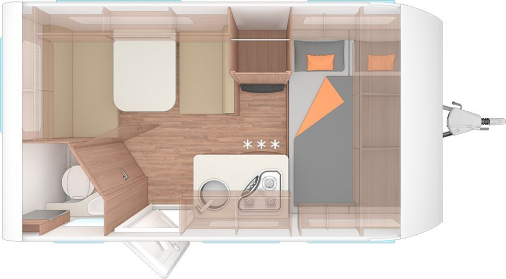 Weinsberg CaraOne 390 QD Auflastung 1350 kg - Caravan: foto 2 Weinsberg CaraOne 390 QD Auflastung 1350 kg - Caravan: foto 2