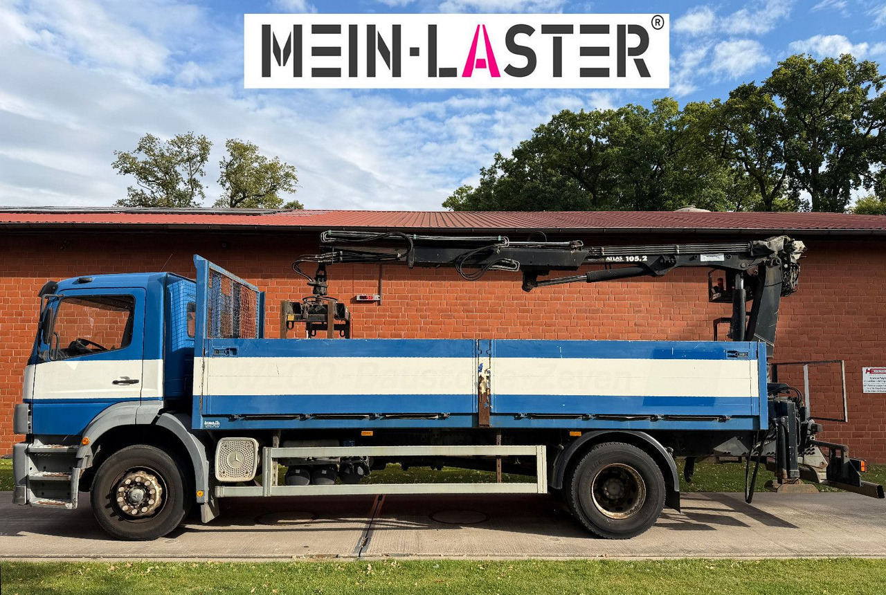 Mercedes-Benz 1823 Atego Atlas 105.2 1.Hand nur 226.000 km - Autocarro con pianale/ Cassone fisso, Camion con gru: foto 4 Mercedes-Benz 1823 Atego Atlas 105.2 1.Hand nur 226.000 km - Autocarro con pianale/ Cassone fisso, Camion con gru: foto 4