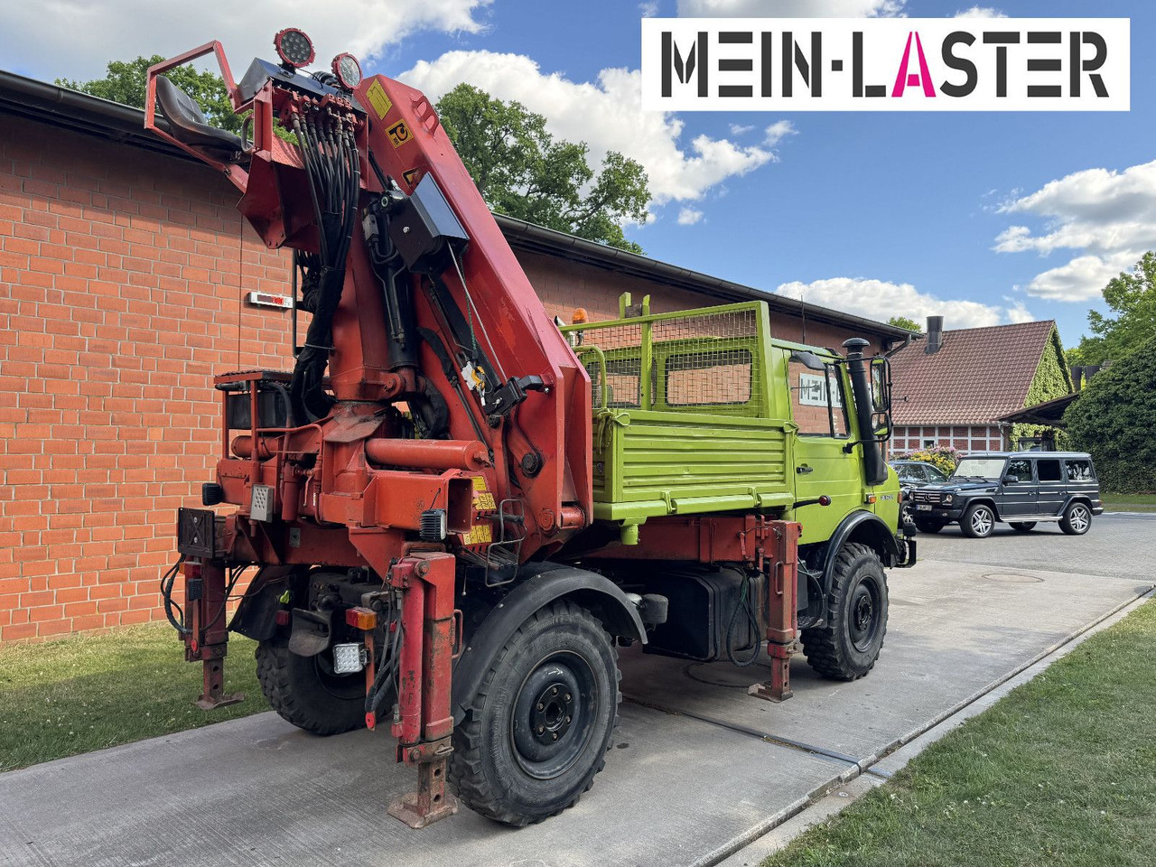 Unimog U 1650 PK 10500 Kran 15 m max. 3,9 t Seilwinde - Camion con gru: foto 4 Unimog U 1650 PK 10500 Kran 15 m max. 3,9 t Seilwinde - Camion con gru: foto 4