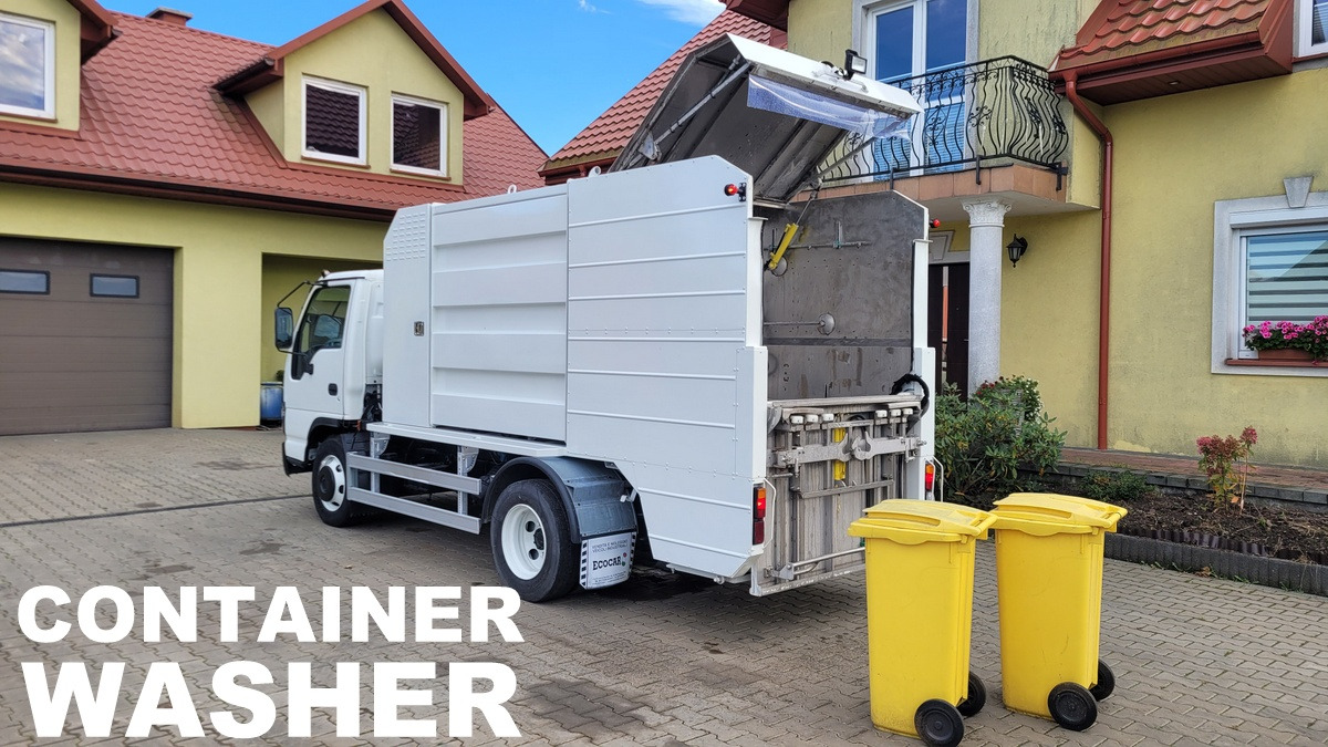 Isuzu NQR75 Container washer laveuse lavacassonetti myjka - Camion immondizia: foto 1 Isuzu NQR75 Container washer laveuse lavacassonetti myjka - Camion immondizia: foto 1