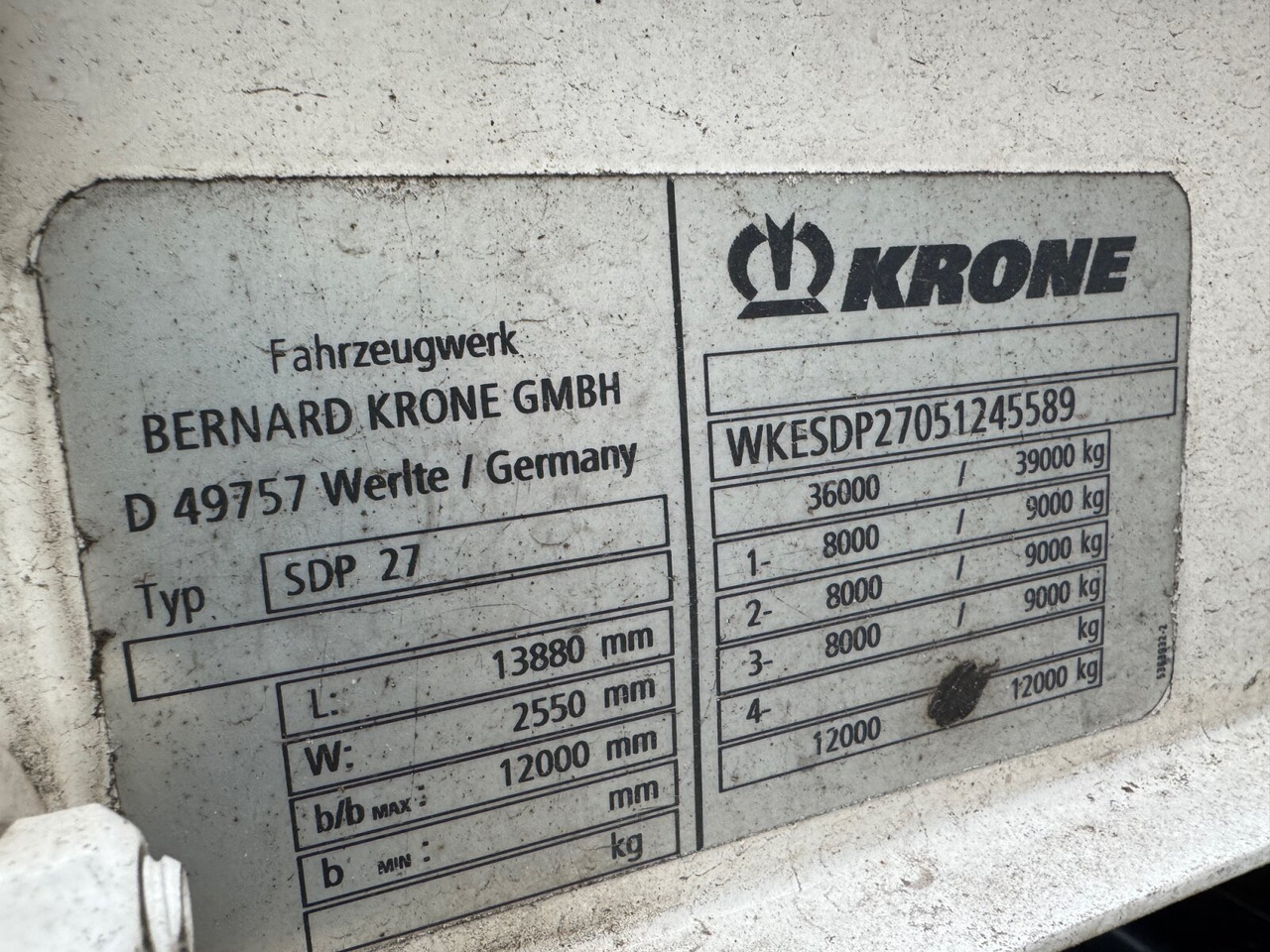 Krone SDP 27 SDP 27 , Edscha-Verdeck, Ex-Fahrschule - Semirimorchio cassonato/ Pianale: foto 5 Krone SDP 27 SDP 27 , Edscha-Verdeck, Ex-Fahrschule - Semirimorchio cassonato/ Pianale: foto 5