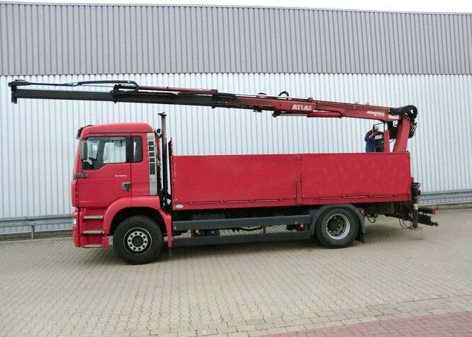 Camion con gru, Autocarro con pianale/ Cassone fisso MAN TGA 18.360 4x2 TGA 18.360 4x2, Baustoff, Kran ATLAS 125.1: foto 7