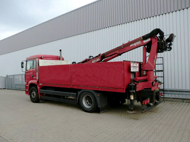 Camion con gru, Autocarro con pianale/ Cassone fisso MAN TGA 18.360 4x2 TGA 18.360 4x2, Baustoff, Kran ATLAS 125.1: foto 6