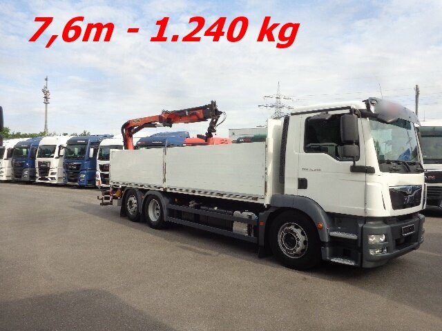 MAN TGM 26.340 6x2-4 LL TGM 26.340 6x2-4 LL,Lenk-Liftachse, Heckkran, Palfinger PK 11.001, faltbar, - Camion con gru, Autocarro con pianale/ Cassone fisso: foto 5 MAN TGM 26.340 6x2-4 LL TGM 26.340 6x2-4 LL,Lenk-Liftachse, Heckkran, Palfinger PK 11.001, faltbar, - Camion con gru, Autocarro con pianale/ Cassone fisso: foto 5