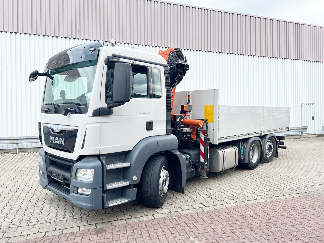 Camion con gru, Autocarro con pianale/ Cassone fisso MAN TGS 26.360/400 6x2-4 BL TGS 26.360/400 6x2-4 BL, Lenk-/Lift, Kran Atlas AK 206.3E A5, Funk: foto 8
