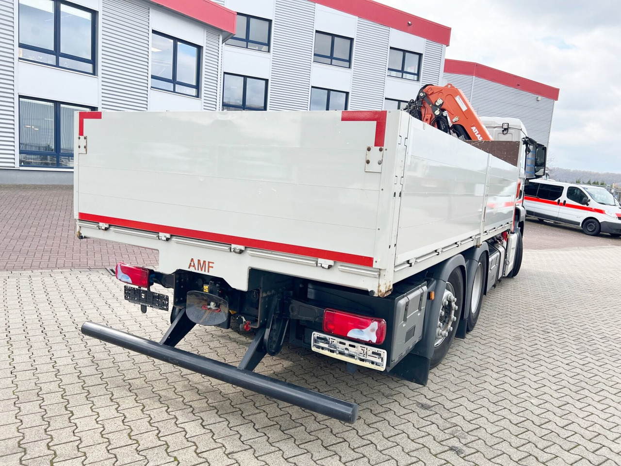 Camion con gru, Autocarro con pianale/ Cassone fisso MAN TGS 26.360/400 6x2-4 BL TGS 26.360/400 6x2-4 BL, Lenk-/Lift, Kran Atlas AK 206.3E A5, Funk: foto 11