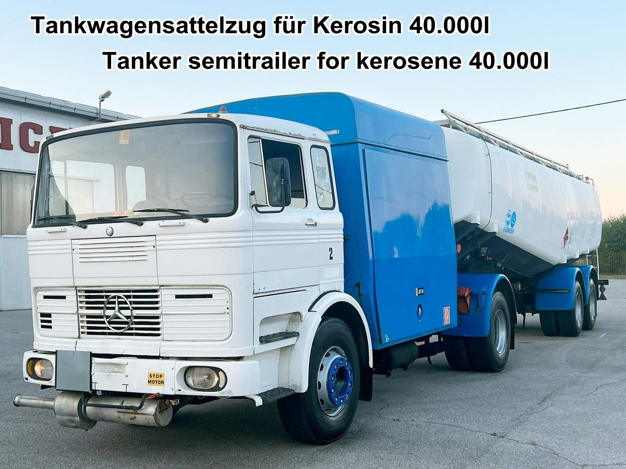 Mercedes-Benz 1923 4x2 Tankwagenzug für Kerosin 40.000l 1923 4x2 Tankwagenzug für Kerosin 40.000l - Camion cisterna: foto 1 Mercedes-Benz 1923 4x2 Tankwagenzug für Kerosin 40.000l 1923 4x2 Tankwagenzug für Kerosin 40.000l - Camion cisterna: foto 1