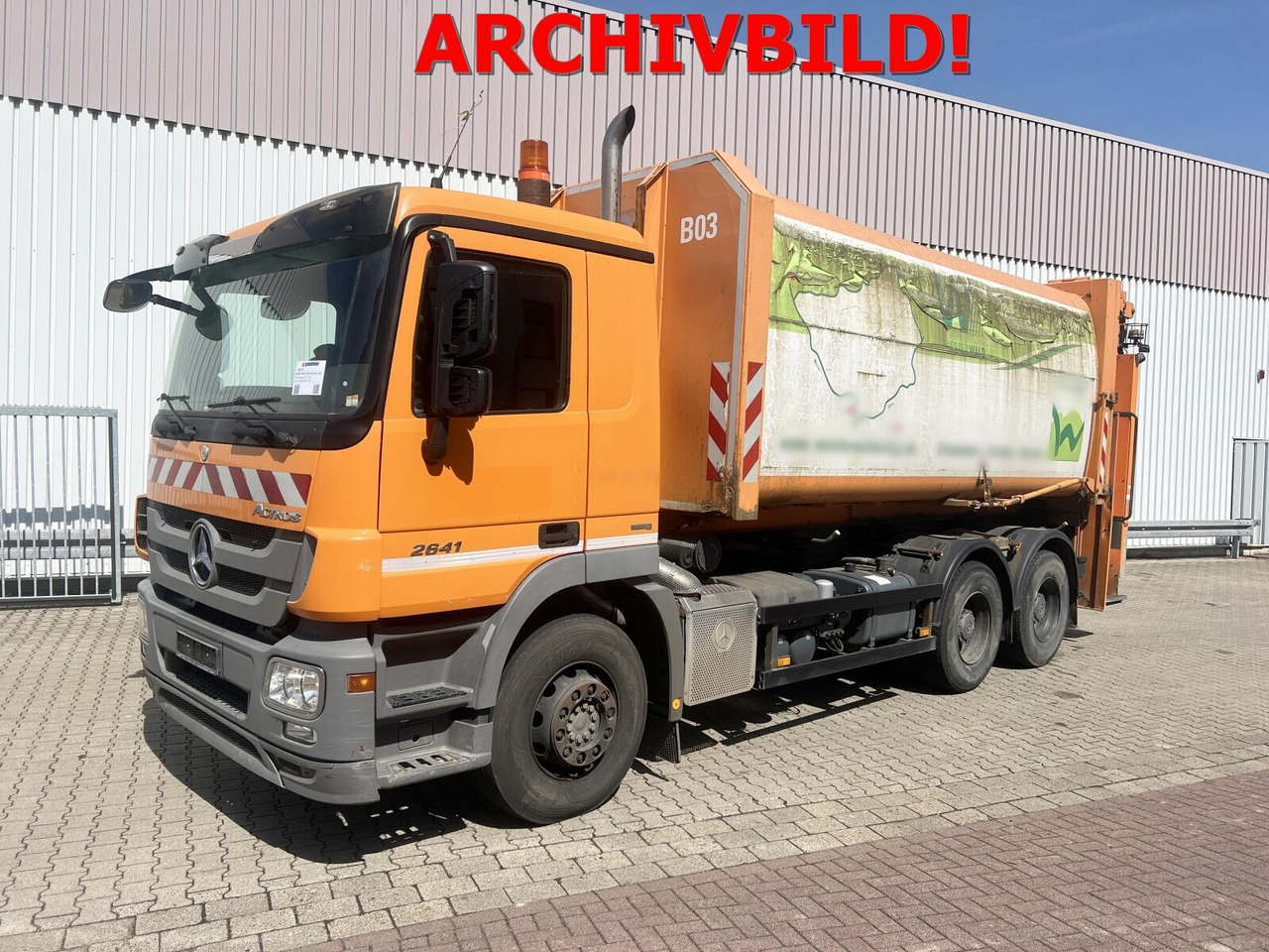Mercedes-Benz Actros 2641/48 L 6x4 Actros 2641/48 L 6x4, Seilabroller, Haller Lotos, Zöller Schüttung - Camion immondizia: foto 1 Mercedes-Benz Actros 2641/48 L 6x4 Actros 2641/48 L 6x4, Seilabroller, Haller Lotos, Zöller Schüttung - Camion immondizia: foto 1