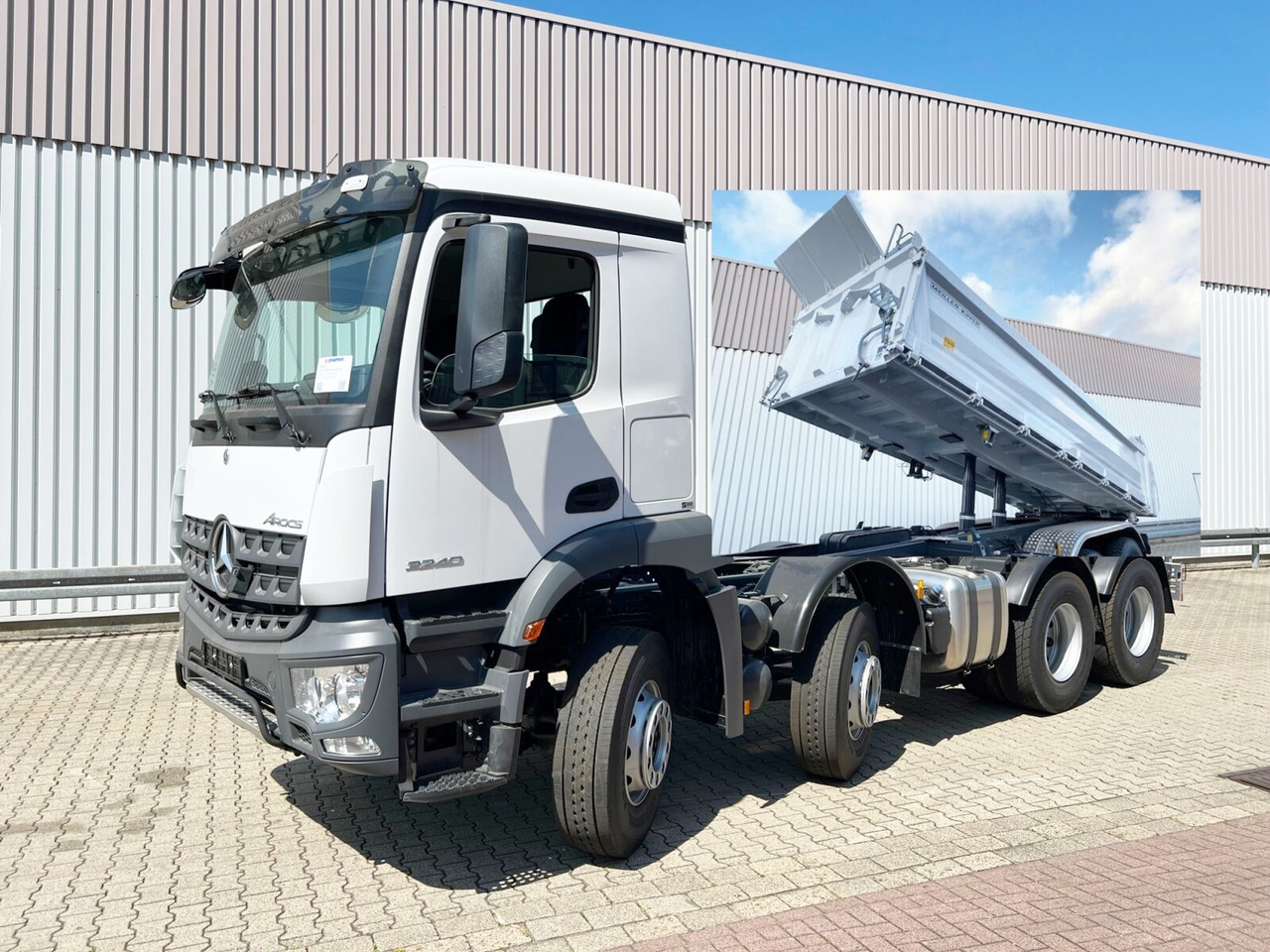 Mercedes-Benz Arocs 3240 8x4 Arocs 3240 8x4, Meiller 3-Seiten Kipper, ca. 14m³ - Autocarro ribaltabile: foto 1 Mercedes-Benz Arocs 3240 8x4 Arocs 3240 8x4, Meiller 3-Seiten Kipper, ca. 14m³ - Autocarro ribaltabile: foto 1