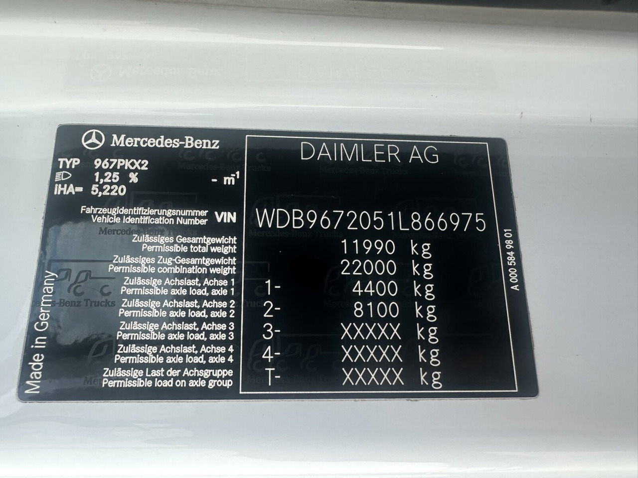 Mercedes-Benz Atego 1223 K 4x2 Atego 1223 K 4x2, AHK-Öl - Autocarro ribaltabile: foto 4 Mercedes-Benz Atego 1223 K 4x2 Atego 1223 K 4x2, AHK-Öl - Autocarro ribaltabile: foto 4