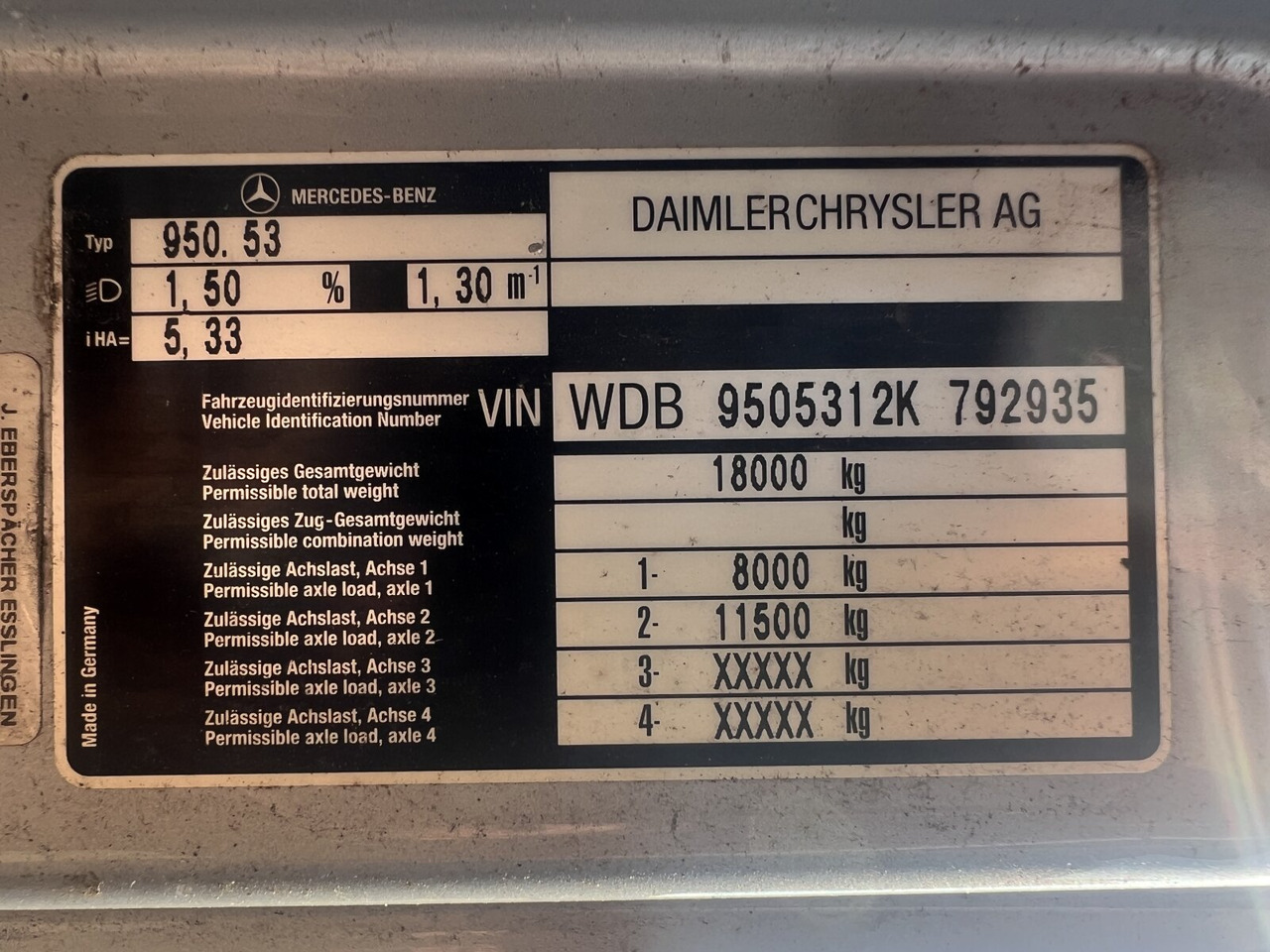 Mercedes-Benz Atego 1828 L 4x2 Atego 1828 L 4x2, Rechtslenker, Winterdienstaustattung - Autocarro telaio: foto 4 Mercedes-Benz Atego 1828 L 4x2 Atego 1828 L 4x2, Rechtslenker, Winterdienstaustattung - Autocarro telaio: foto 4