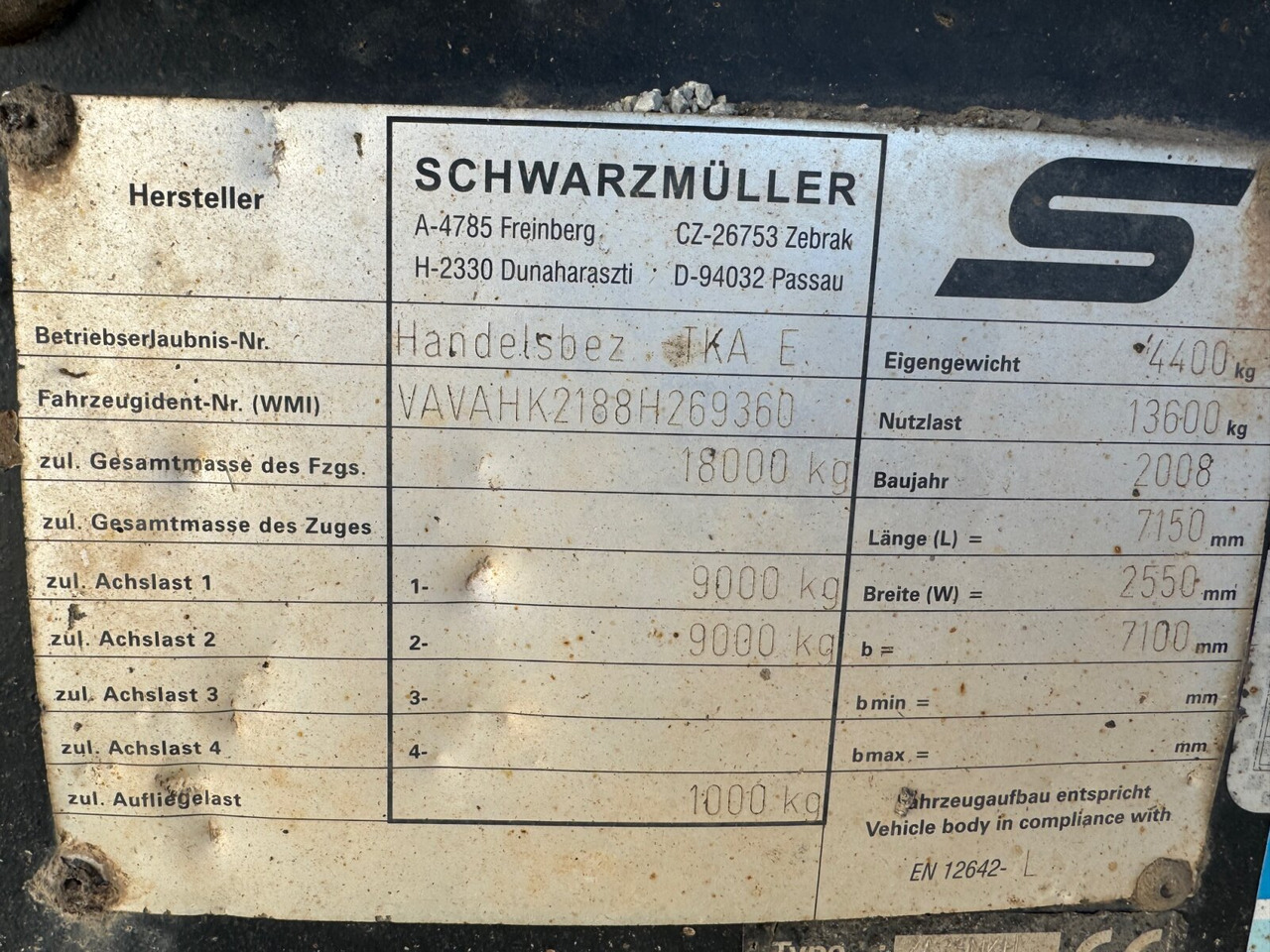 Schwarzmüller TKA 18 TKA 18, Alu-Bordwände, ca. 11m³ - Rimorchio ribaltabile: foto 2 Schwarzmüller TKA 18 TKA 18, Alu-Bordwände, ca. 11m³ - Rimorchio ribaltabile: foto 2