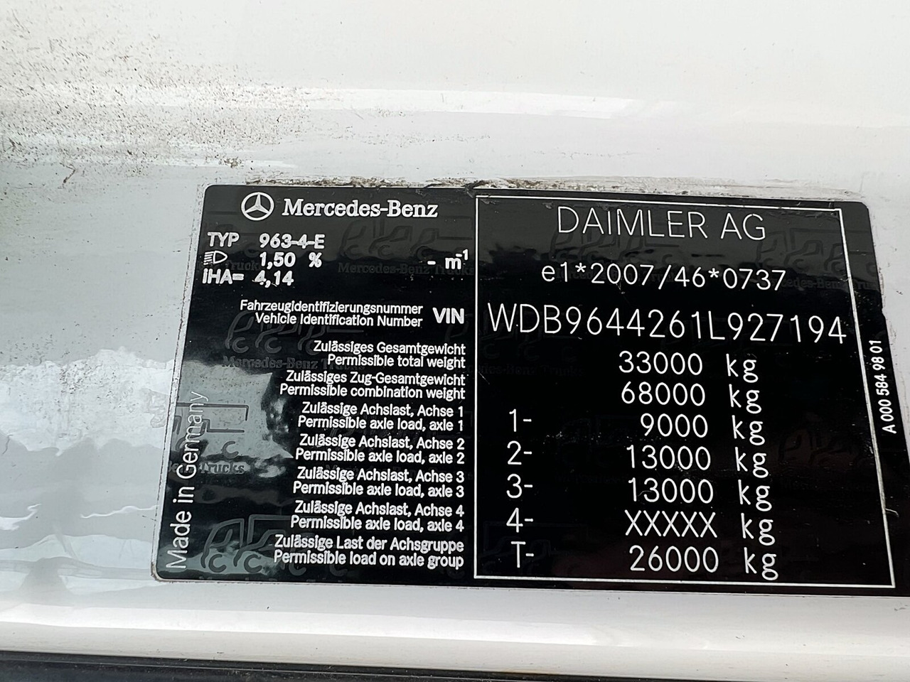 Trattore stradale Mercedes-Benz Arocs 3358 LS 6x4 Arocs 3358 LS 6x4, StreamSpace, Turbo-Retarder-Kupplung, Kipphydraulik: foto 6