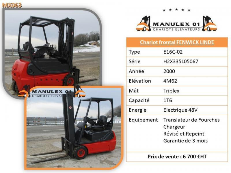 Fenwick E16C-02 - Carrello elevatore elettrico: foto 4 Fenwick E16C-02 - Carrello elevatore elettrico: foto 4