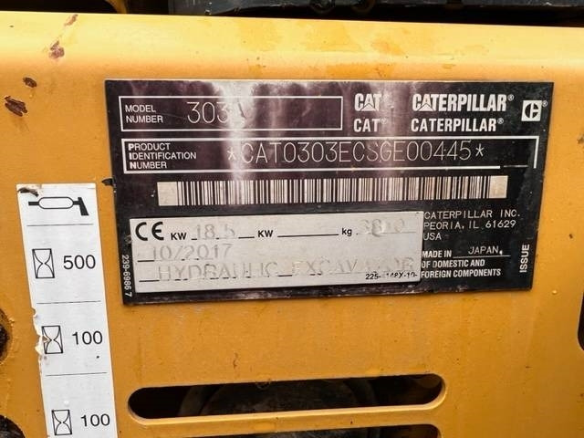 Miniescavatore CAT 303 E CR: foto 7