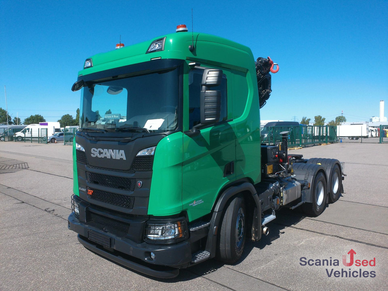 Trattore stradale SCANIA R 450 B6x4NA mit Kran HMF 2320-K-RCS 23mtr.: foto 10