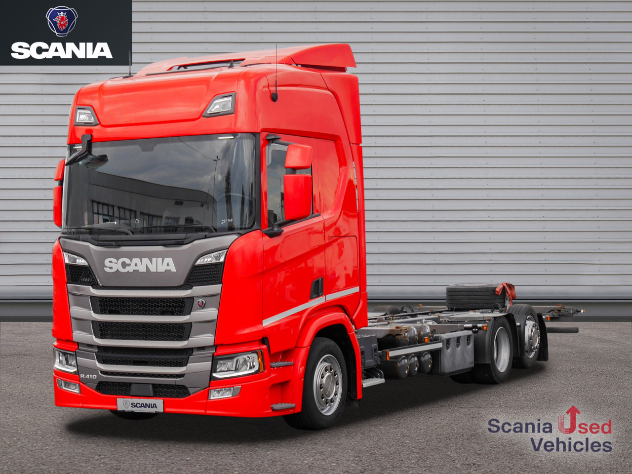 SCANIA R 410 B6x2*4LB Jumbo, Lenkachse, Standklima - Autocarro portacontainer/ Caisse interchangeable: foto 1 SCANIA R 410 B6x2*4LB Jumbo, Lenkachse, Standklima - Autocarro portacontainer/ Caisse interchangeable: foto 1