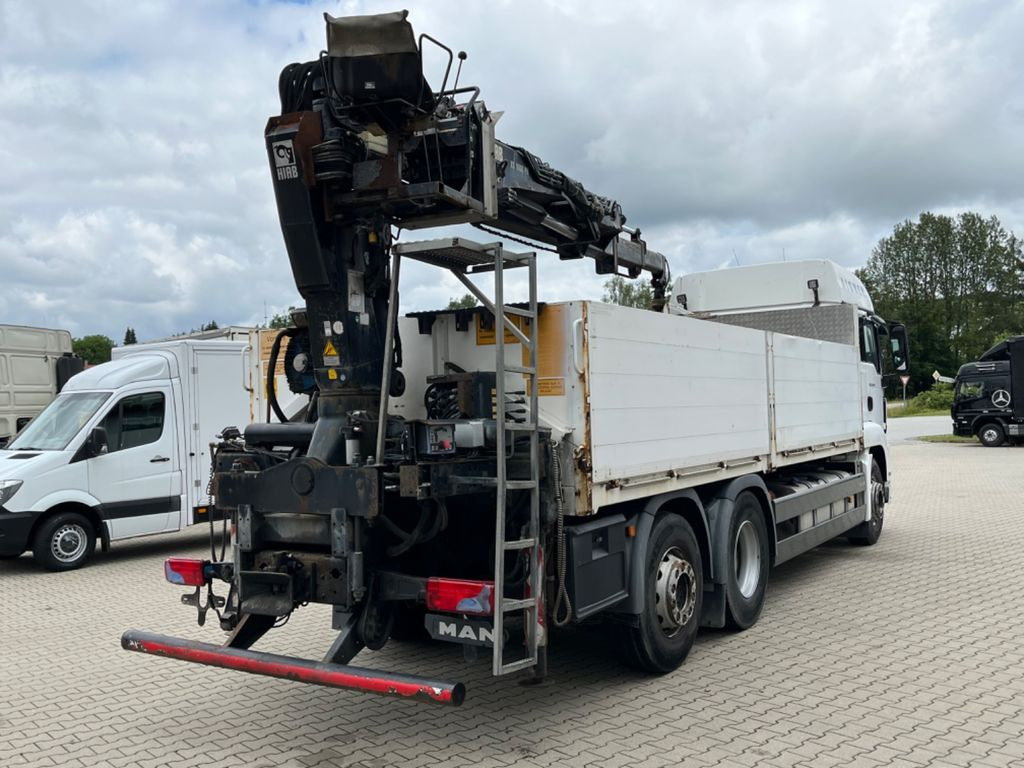Autocarro con pianale/ Cassone fisso, Camion con gru MAN TGS 26.440 Baustoff mit HIAB XS 166 Kran: foto 15