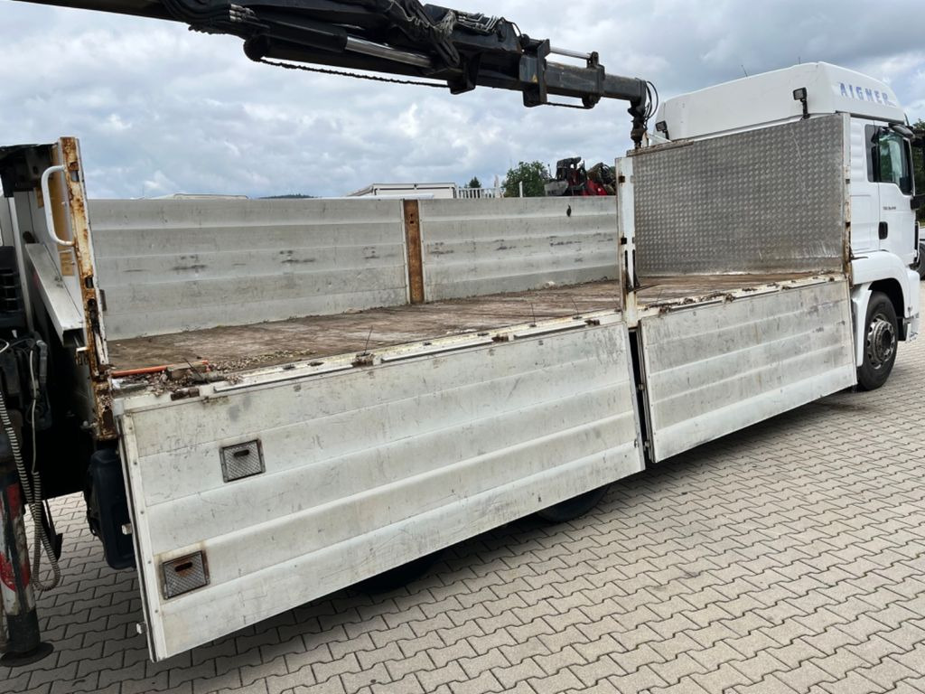 Autocarro con pianale/ Cassone fisso, Camion con gru MAN TGS 26.440 Baustoff mit HIAB XS 166 Kran: foto 11