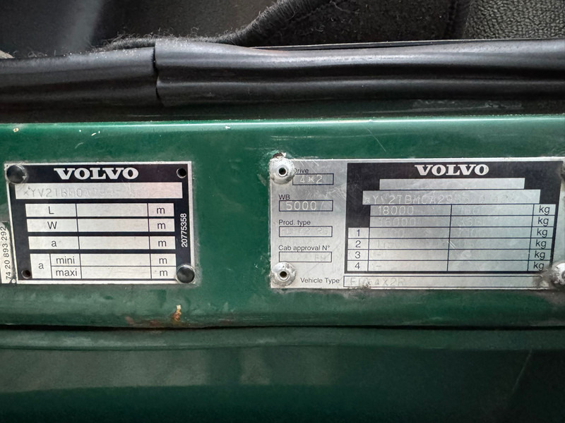 Autocarro furgonato Volvo FL 240 / 6 Cylinder / 18 Tons / Tail Lift / TUV:5-2026 / NL Truck: foto 19 Autocarro furgonato Volvo FL 240 / 6 Cylinder / 18 Tons / Tail Lift / TUV:5-2026 / NL Truck: foto 19