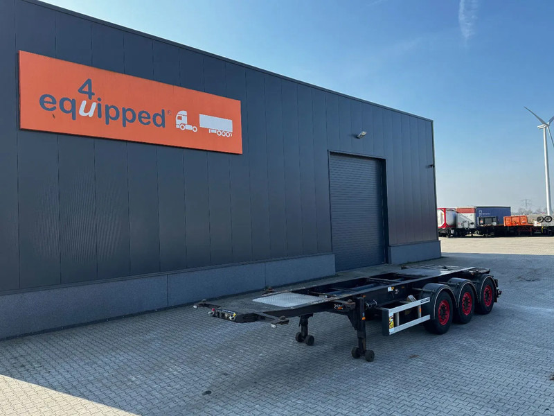 Burg 20FT/3-axles, SAF INTRADISC, ADR (EXII, EXII, FL, AT), 2x LIFTAXLE, NL-Chassis - Semirimorchio portacontainer/ Caisse interchangeable: foto 1 Burg 20FT/3-axles, SAF INTRADISC, ADR (EXII, EXII, FL, AT), 2x LIFTAXLE, NL-Chassis - Semirimorchio portacontainer/ Caisse interchangeable: foto 1