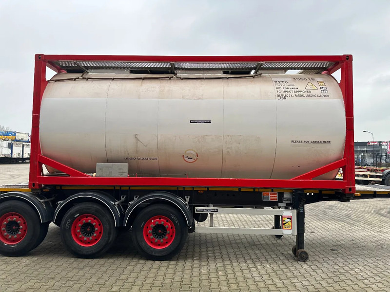 Burg 20FT ADR (EX/II, EX/III, FL, AT) Chassis + Tankcontainer 26.000L /3 baffels - Semirimorchio cisterna: foto 3 Burg 20FT ADR (EX/II, EX/III, FL, AT) Chassis + Tankcontainer 26.000L /3 baffels - Semirimorchio cisterna: foto 3