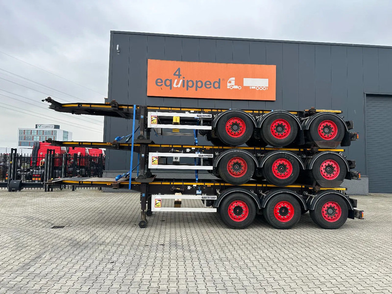 Burg stack of 3x BURG 20FT ADR (EX/II, EX/III, FL, AT) Chassis, Empty weight : 3.690kg, SAF INTRADISC, 2x Liftaxle, NL-chassis - Semirimorchio portacontainer/ Caisse interchangeable: foto 2 Burg stack of 3x BURG 20FT ADR (EX/II, EX/III, FL, AT) Chassis, Empty weight : 3.690kg, SAF INTRADISC, 2x Liftaxle, NL-chassis - Semirimorchio portacontainer/ Caisse interchangeable: foto 2