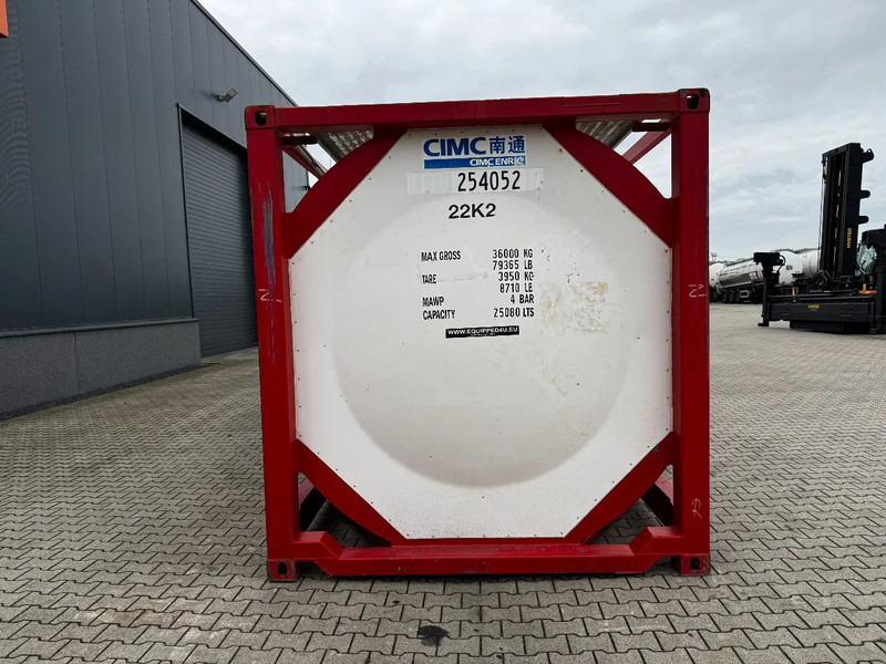 CIMC 20FT ISO, 25.080L / 1-COMP / 3 BAFFELS / T12 / 4 manholes / ADR valid until 02/2027 - Serbatoio di stoccaggio: foto 5 CIMC 20FT ISO, 25.080L / 1-COMP / 3 BAFFELS / T12 / 4 manholes / ADR valid until 02/2027 - Serbatoio di stoccaggio: foto 5