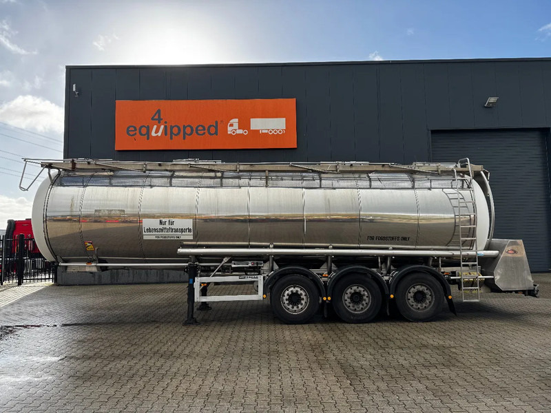 Feldbinder LEBENSMITTEL / LEVENSMIDDELEN FOOD / 33.500L / 3-COMP / PUMPE / INOX / NL-trailer / APK: 05-2026 - Semirimorchio cisterna: foto 3 Feldbinder LEBENSMITTEL / LEVENSMIDDELEN FOOD / 33.500L / 3-COMP / PUMPE / INOX / NL-trailer / APK: 05-2026 - Semirimorchio cisterna: foto 3