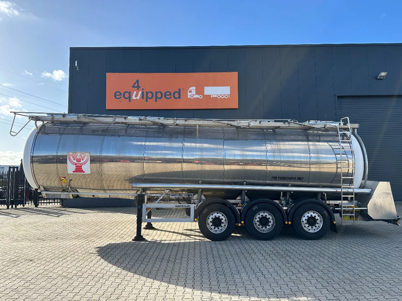 Feldbinder LEBENSMITTEL / LEVENSMIDDELEN FOOD / 33.500L / 3-COMP / PUMPE / INOX / NL-trailer / APK: 10-2026 - Semirimorchio cisterna: foto 2 Feldbinder LEBENSMITTEL / LEVENSMIDDELEN FOOD / 33.500L / 3-COMP / PUMPE / INOX / NL-trailer / APK: 10-2026 - Semirimorchio cisterna: foto 2