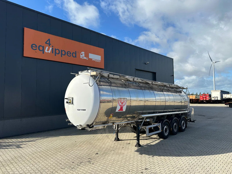 Feldbinder LEBENSMITTEL / LEVENSMIDDELEN FOOD / 33.500L / 3-COMP / PUMPE / INOX / NL-trailer / APK: 10-2026 - Semirimorchio cisterna: foto 1 Feldbinder LEBENSMITTEL / LEVENSMIDDELEN FOOD / 33.500L / 3-COMP / PUMPE / INOX / NL-trailer / APK: 10-2026 - Semirimorchio cisterna: foto 1