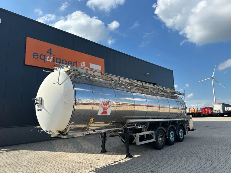 Feldbinder LEBENSMITTEL / LEVENSMIDDELEN FOOD / 33.500L / 3-COMP / PUMPE / NL-trailer / APK: 09-2026 - Semirimorchio cisterna: foto 1 Feldbinder LEBENSMITTEL / LEVENSMIDDELEN FOOD / 33.500L / 3-COMP / PUMPE / NL-trailer / APK: 09-2026 - Semirimorchio cisterna: foto 1