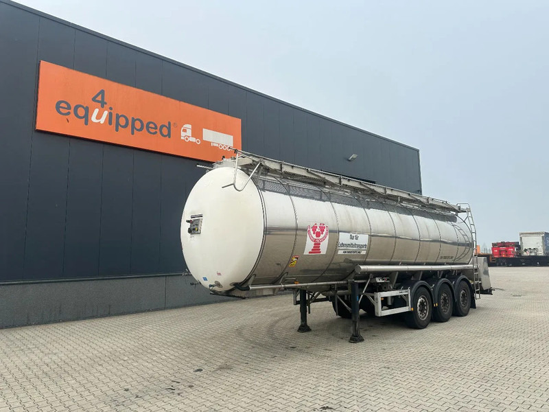 Feldbinder LEVENSMIDDELEN / FOOD / LEBENSMITTEL / 33.500L / 3-COMP / POMP / NL-trailer / APK: 09-2026, 10x beschikbaar - Semirimorchio cisterna: foto 1 Feldbinder LEVENSMIDDELEN / FOOD / LEBENSMITTEL / 33.500L / 3-COMP / POMP / NL-trailer / APK: 09-2026, 10x beschikbaar - Semirimorchio cisterna: foto 1