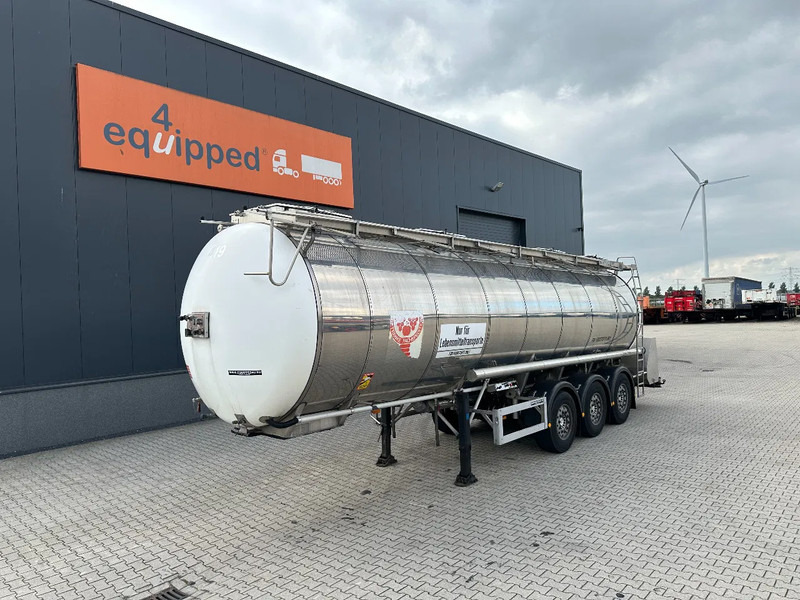 Feldbinder LEVENSMIDDELEN / FOOD / LEBENSMITTEL / 33.500L / 3-COMP / POMP / NL-trailer / APK: 10-2026, 10x beschikbaar - Semirimorchio cisterna: foto 1 Feldbinder LEVENSMIDDELEN / FOOD / LEBENSMITTEL / 33.500L / 3-COMP / POMP / NL-trailer / APK: 10-2026, 10x beschikbaar - Semirimorchio cisterna: foto 1